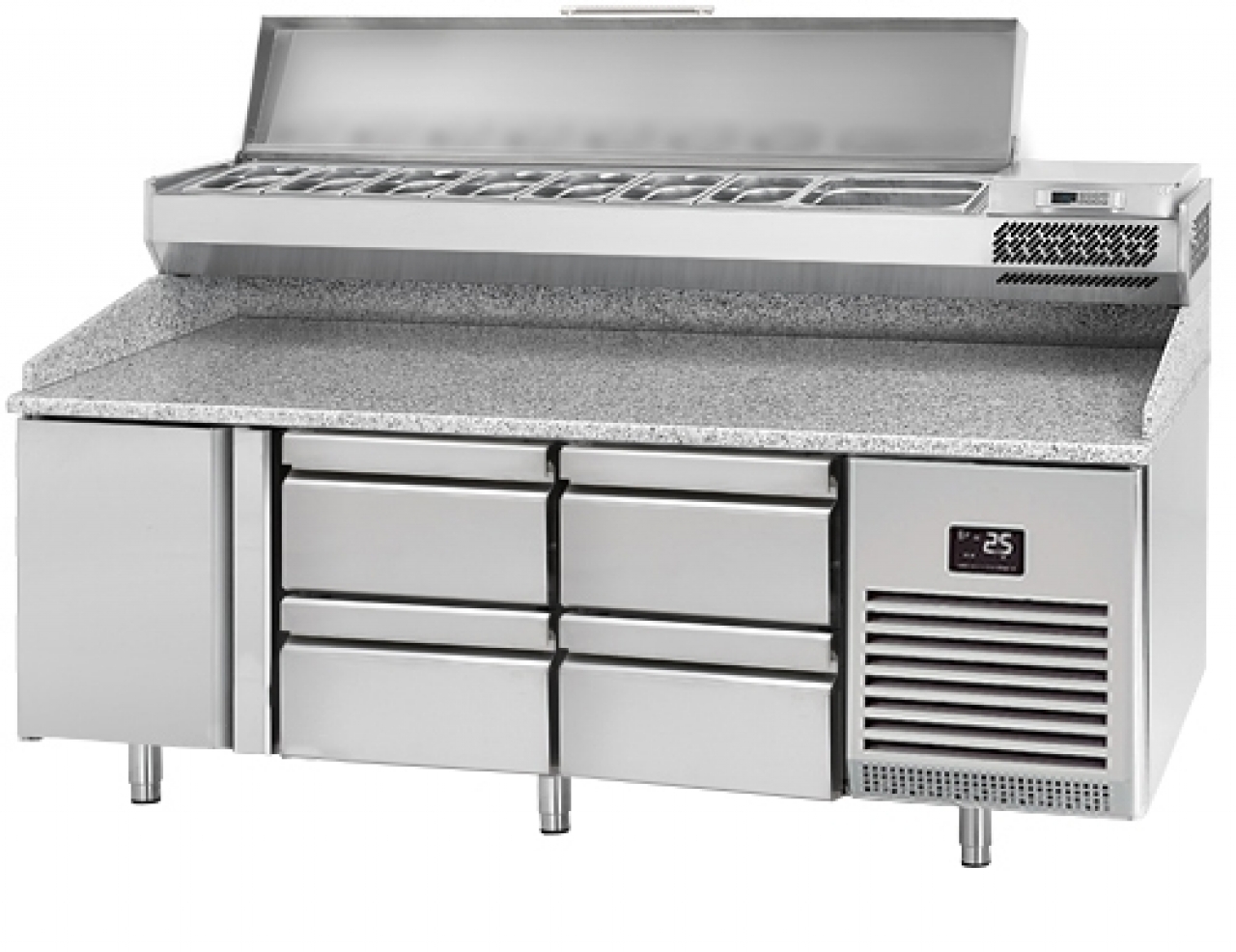 Pizzakülmlauad Premium PLUS 700 TIEF - RST kattega