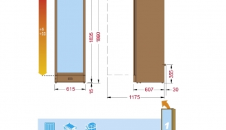 Veinikülmik WINE185 puit