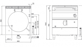 Gas boiler 150L