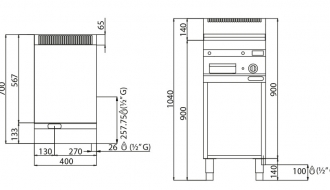 Grill plate 400x700 - lauale
