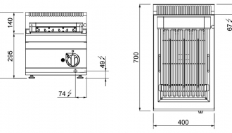 Electric barbecue EGB473CG