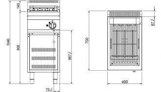 Electric barbecue EGB479CG