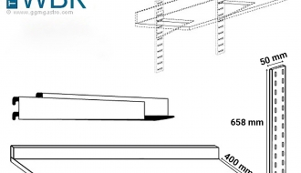 wall shelf 3 tasapinda - 1200mm