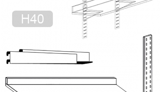 wall shelf 1 tasapind - 800mm