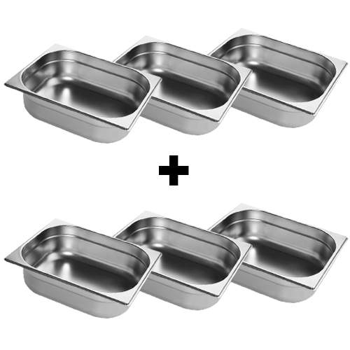 Edelstahl GN Behälter 1/2 - Tiefe: 100 mm