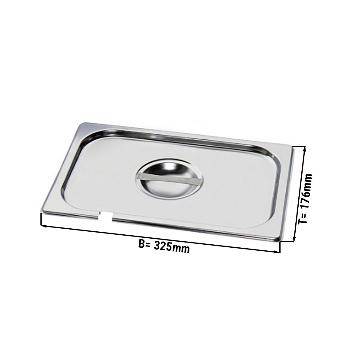 GN lid 1 /3 - with spoon hole