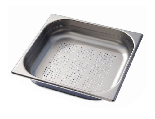 GN container perforated 2/3 - Depth 65 mm