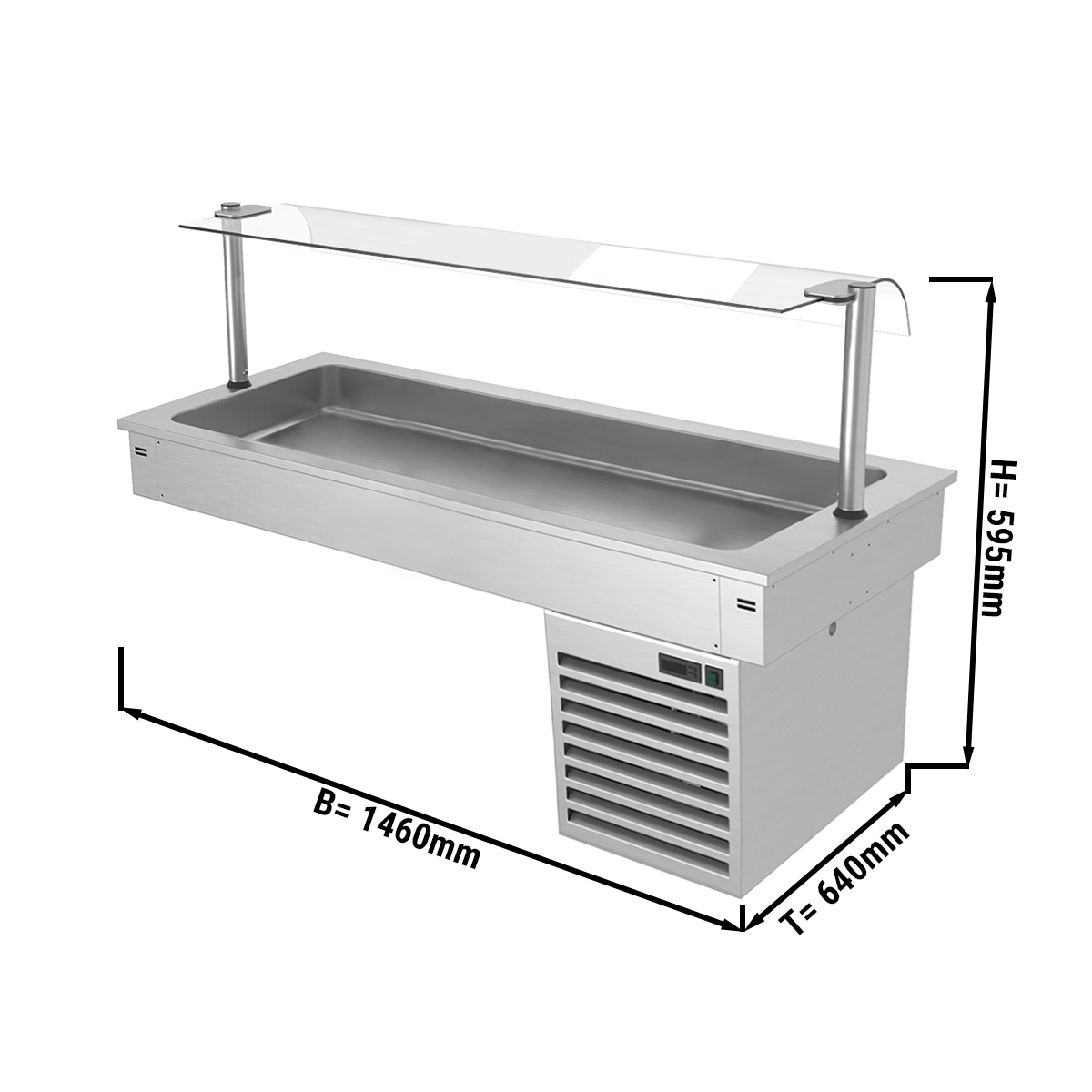 Installation cooling trough 1,5m - Series B