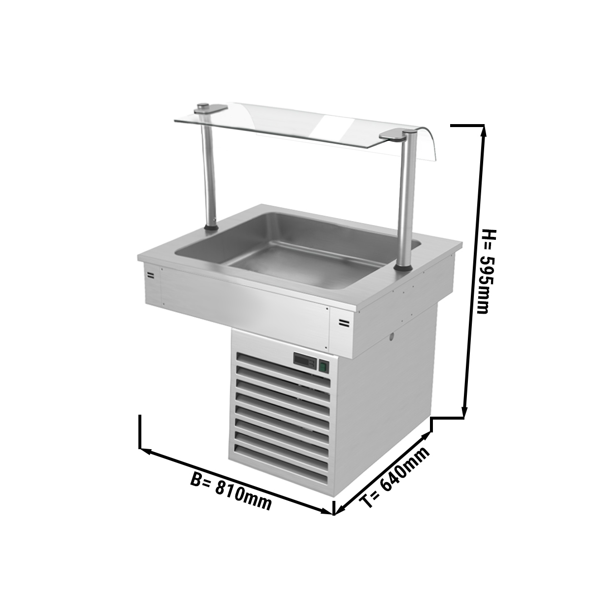 Installation cooling trough 0,8m - Series B