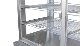 Refrigerated display case 2 shelves 225L