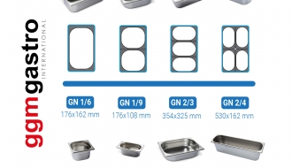GN containers 1/ 3 - Depth 100 mm