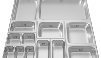GN container with holes 1/2 - Depth 100 mm