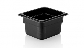 Polypropylene containers GN 1/6 - black - height 100mm