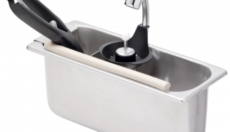 Eisportioniererdusche mit Portioniererdusche & integr. Wasser-Rückfluss Verhinderer
