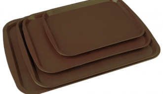 Поднос для столовых 360 x 270 мм - коричневый цвет