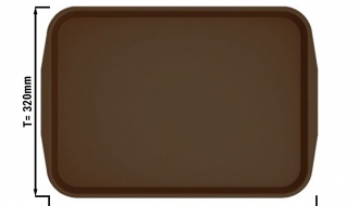 Cafeteria Tray 440 x 320mm - brown