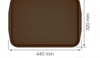 Cafeteria Tray 440 x 320mm - brown