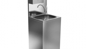 Mobiles Handwaschbecken/ Desinfektionsmittelspender - Beckenmaß: 410 x 350 mm