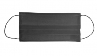 (10 Stück) Stoffmaske | Behelfs-Mundschutz - Schwarz - 10er-Set