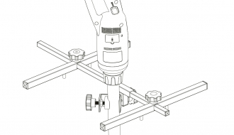 Support bracket for immersion blender