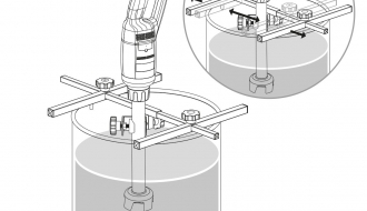 Support bracket for immersion blender