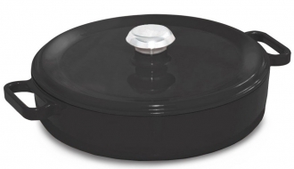 Flat stew pot - Ø 240 mm - black