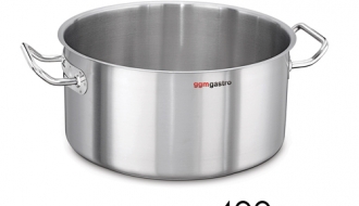 Roasting pan - Ø 400 mm - Height: 200 mm | Cooking pan | Cooking pan | Stainless steel pan | Meat pan