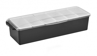 Garnish centre with 6 containers - incl. lid