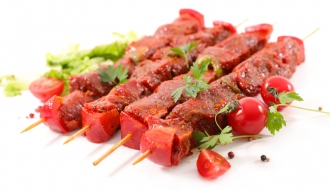Manual kebab skewer machine