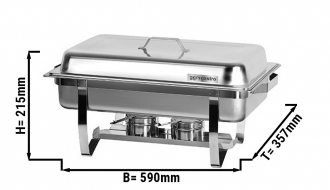 Chafing dish GN 1/1 with lid