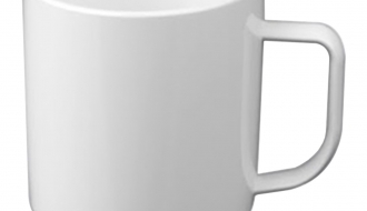 Polycarbonate tea / coffee cup, White - 250 ml - 50 picces
