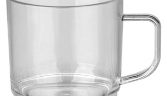 Polycarbonate tea / coffee cup, Clear - 200 ml - 50 picces