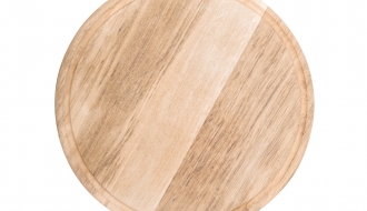 Pizzateller mit Saftrille - Ø 26 cm | Pizzabrett | Holzteller