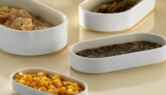 Dessert / salad bowl - oval - Ø 16 cm - set of 6