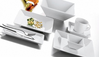 Dessert / salad bowl - 20 x 20 cm - set of 6