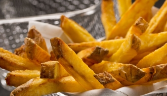 French fries basket round - Ø 8,5 cm - set of 5 | mini frying basket | French fries bowl | serving basket | finger food basket
