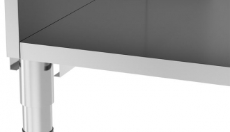 Work surface with shelf 1500mm