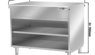 Work surface with shelf 1120mm