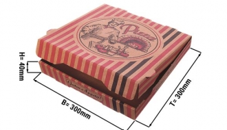 Striped pizza boxes (100pcs)