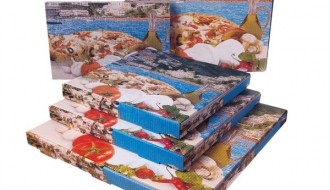 Коробки для пиццы с рисунком (100шт)