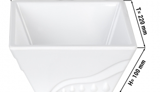 (10 Stück) Melaminschale für Etagerie/ Buffetständer - Höhe: 10 cm