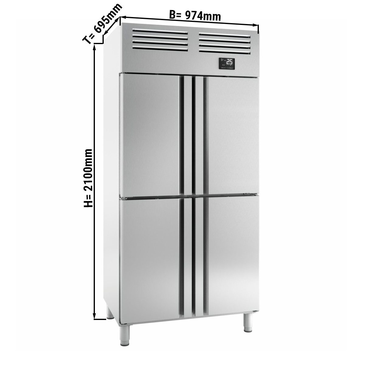 Refrigerator (GN 1/1) - with 4 doors