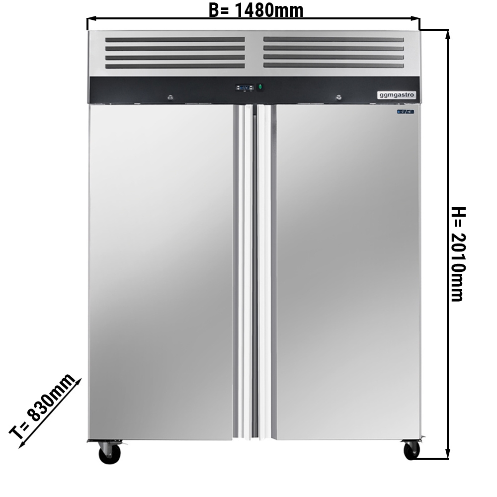 Kühlschrank ECO - 1,48 x 0,83 m - mit 2 Türen