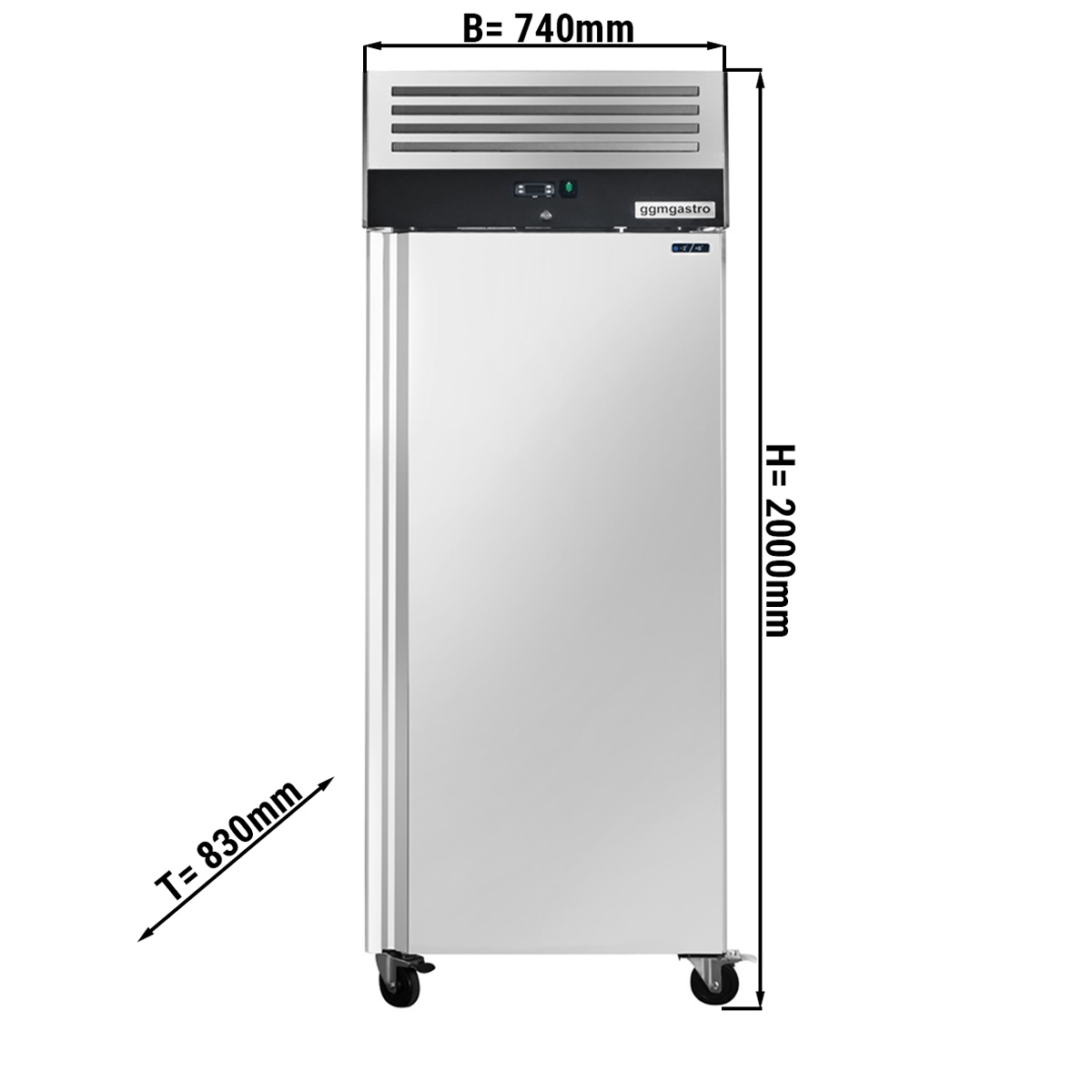 Kühlschrank ECO - 0,74 x 0,83 m - mit 1 Tür