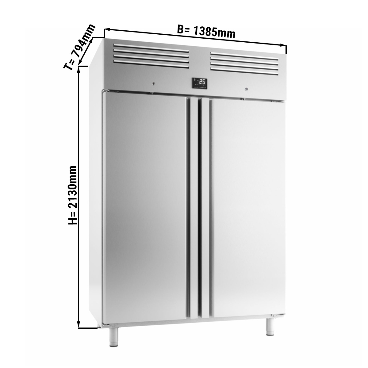 Bakery refrigerator (EN 60x40) - with 2 doors