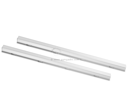 Stainless steel guide rails 1xleft and 1xright (EN8060)