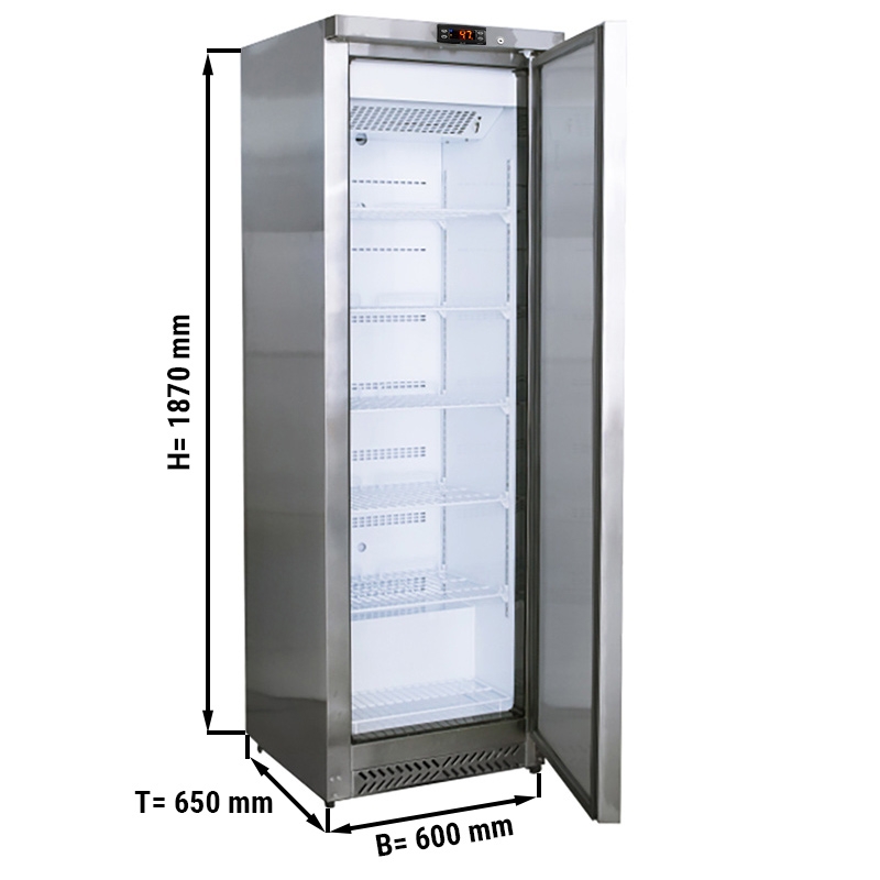 Refrigerator made of stainless steel – 239 liters - with 1 door