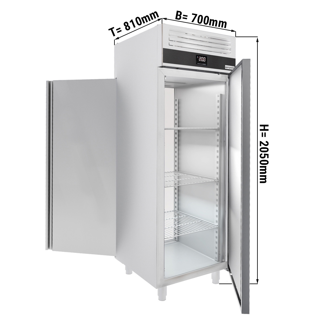 Kühlschrank - 0,7 x 0,81 m - 700 Liter - mit 1 Tür vorne & 1 Tür hinten