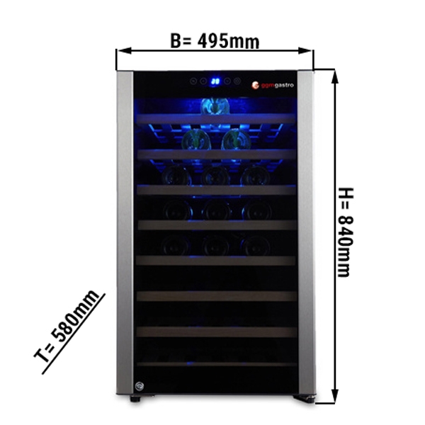 Wine refrigerator 120 liter / 1 climatic zone