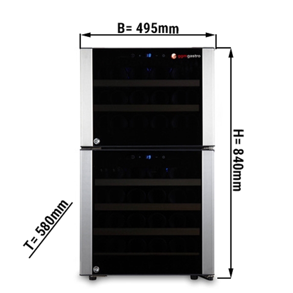 Wine Fridge 120 liters / 2 climatic zones